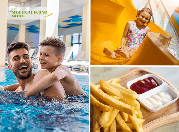 Entree Zwembad Molenduinbad Norg + evt. friet met saus