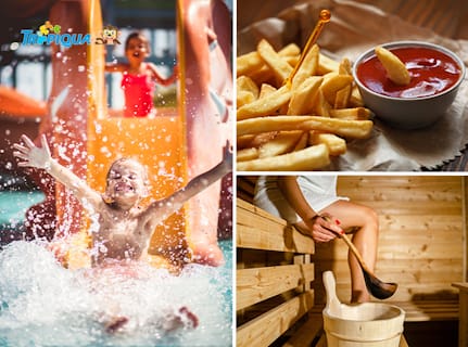 Tickets 2 Entree subtropisch zwembad Tropiqua + sauna + friet en saus