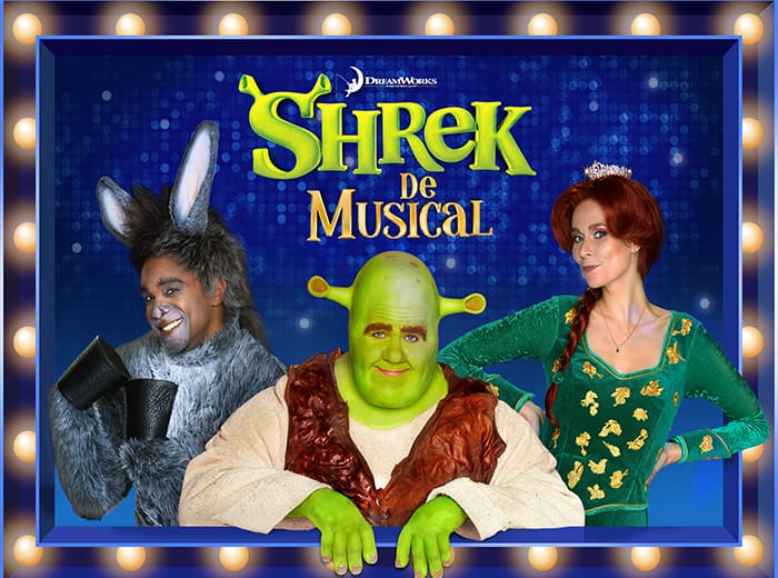 Tickets 10 1e of 2e rang ticket Shrek De Musical in RAI Amsterdam