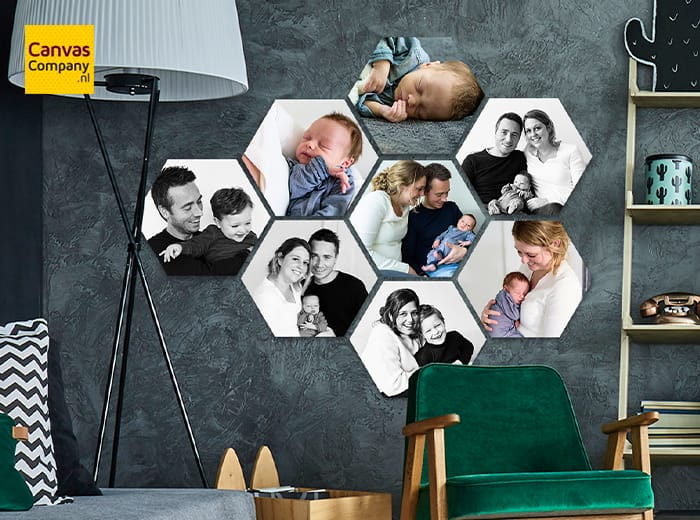 Tickets 4 Hexagon collage via CanvasCompany (8 stuks)