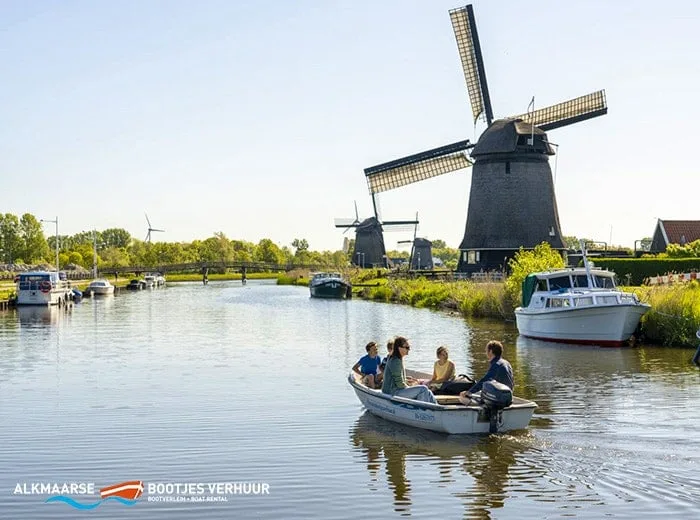 Huur een boot voor 3 uur lang in Alkmaar (max. 4 pers)