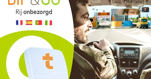 Tickets 1 Bip&Go-tolbadge met 8 maanden abonnement (4 landen)