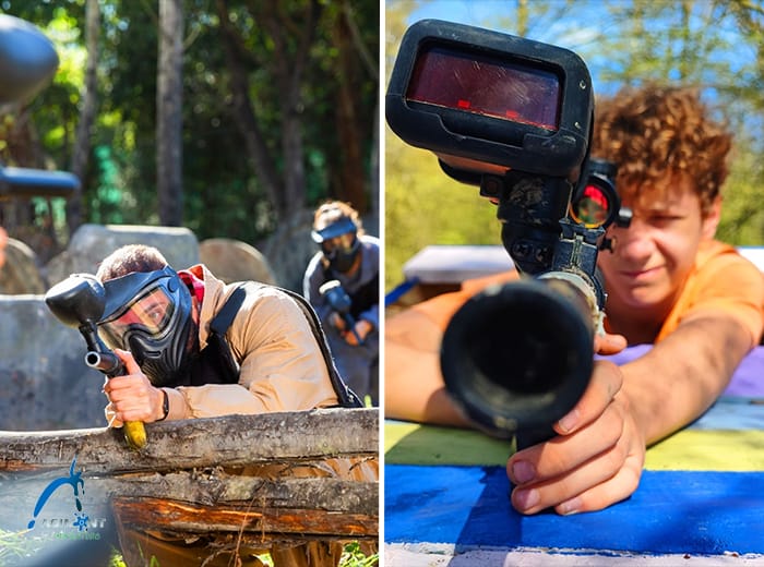 Tickets 10 Paintball of Laser Paintball bij Agimont Adventure (10 personen)