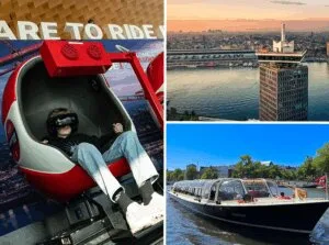 Leukste dagje uit! 24 Rondvaart door Amsterdam (75 min) + entree Amsterdam VR Ride