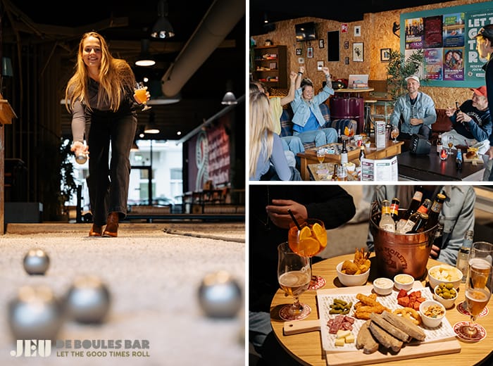 Potje jeu de boules + bittergarnituur en drankje(s)