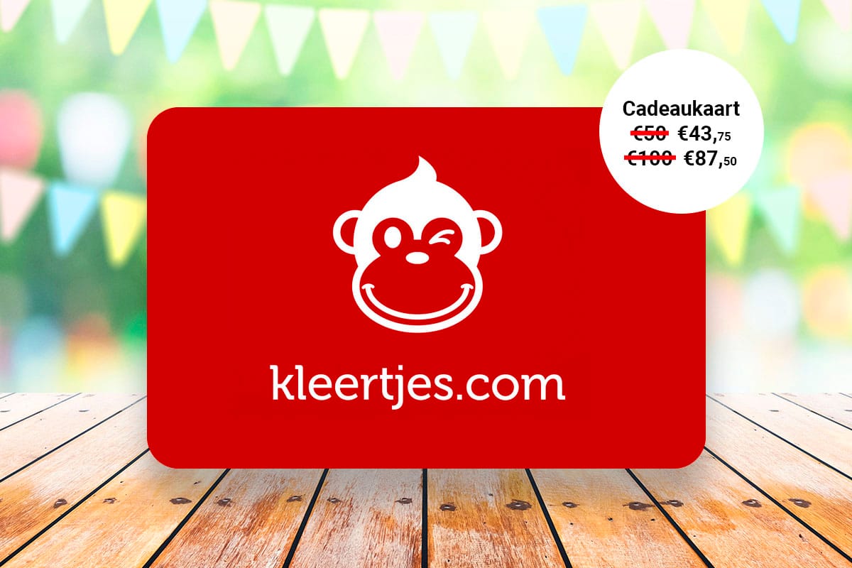 kleertjes.com cadeaukaart t.w.v. €50 of €100