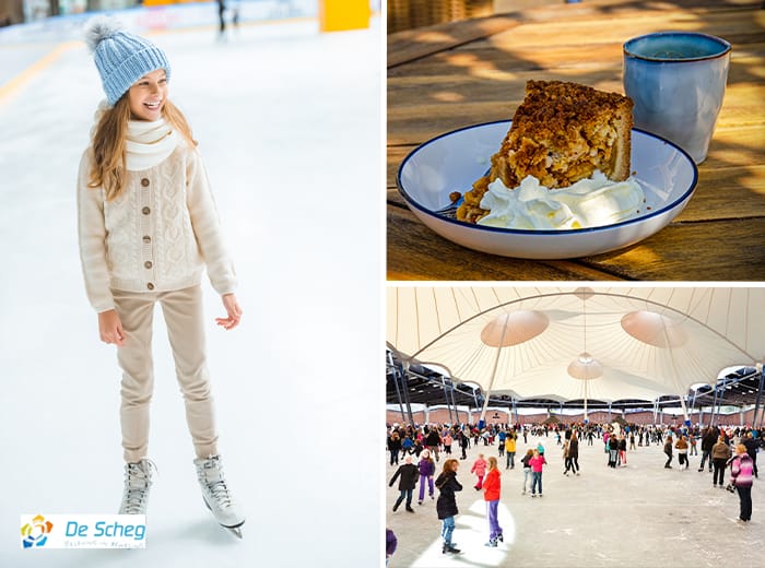 Entreeticket + warme drank & appeltaart IJsbaan De Scheg