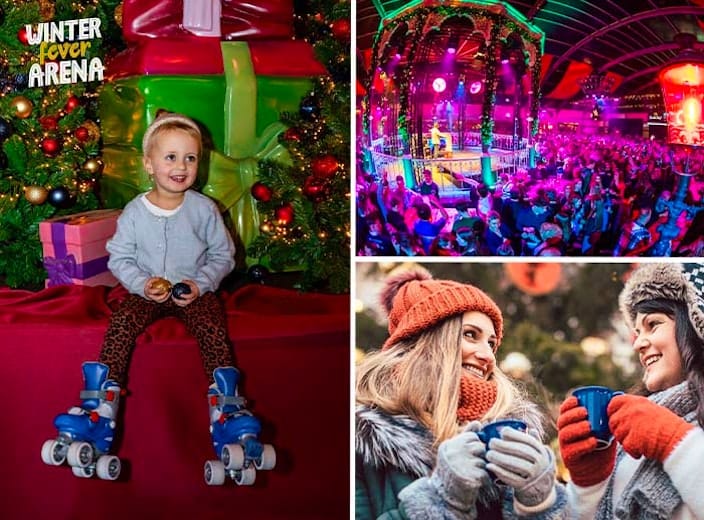 2 uur rollerskaten + drankje & wafel bij Winter Fever Arena Roermond