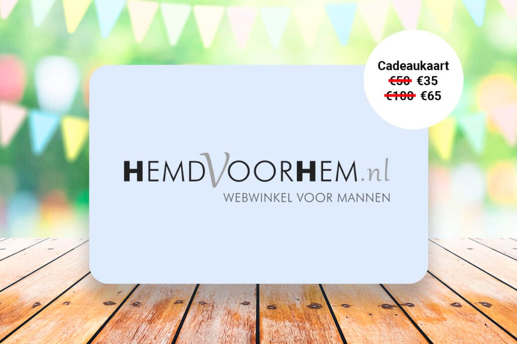 Waardebon t.w.v. €50 of €100 voor HemdVoorHem.nl