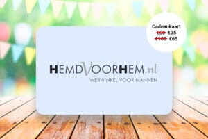 Waardebon t.w.v. €50 of €100 voor HemdVoorHem.nl