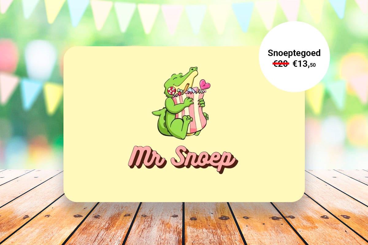 €20 snoep tegoed bij Mr Snoep