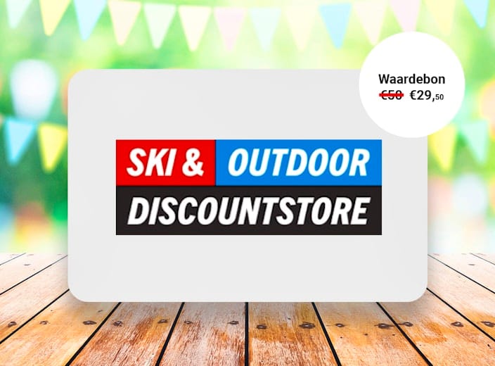Waardebon t.w.v. €50 te besteden bij Ski & Outdoor Discountstore