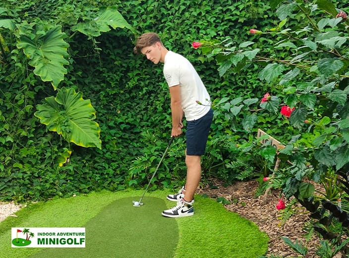 Minigolf bij Indoor Adventure Minigolf