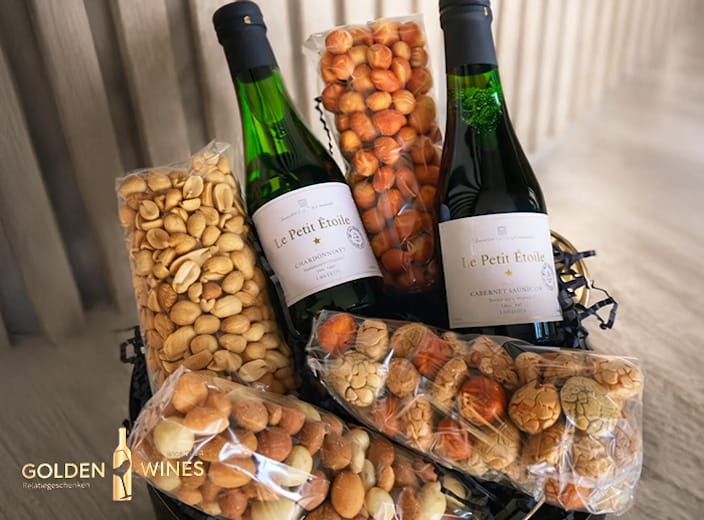 Alcoholvrije borrelbox van GoldenWines bij je thuis bezorgd