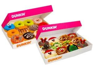 Dunkin' Donuts Kerst- of Original box (12 stuks)