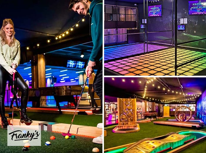 Minigolf & pixelvloer + ijsje bij Franky's Hoorn