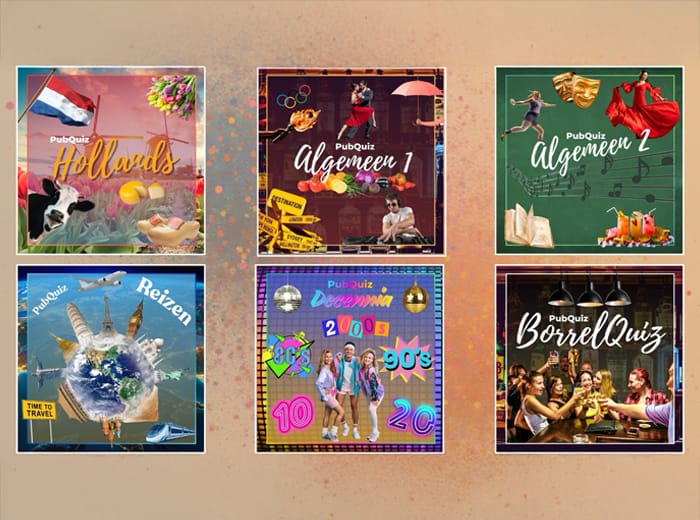 Online pubquiz (keuze uit 6+ themaquizzen)