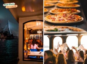 Leukste dagje uit! 19 Rondvaart + onbeperkt pizza bij Pizza Cruise Rotterdam
