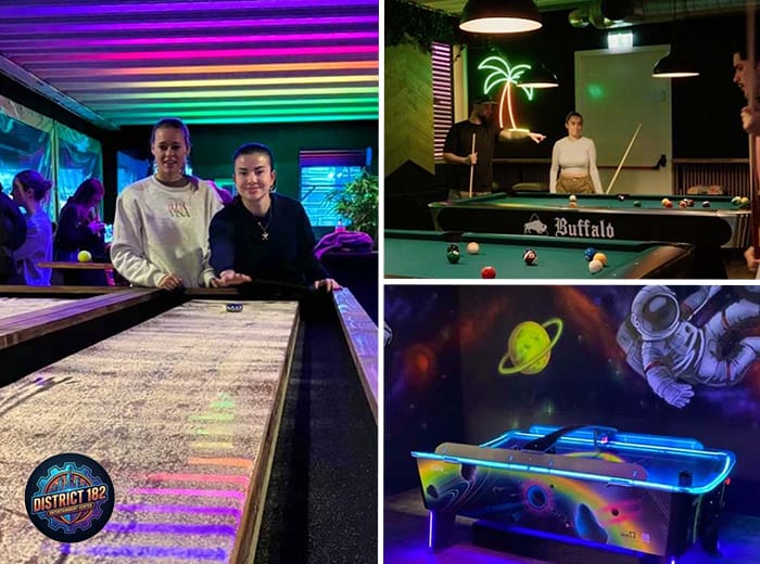 Onbeperkt indoor games bij District 182
