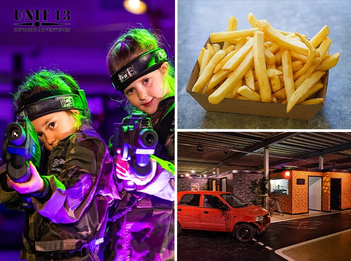 2 uur lasergamen + mini snacks bij Unit 13