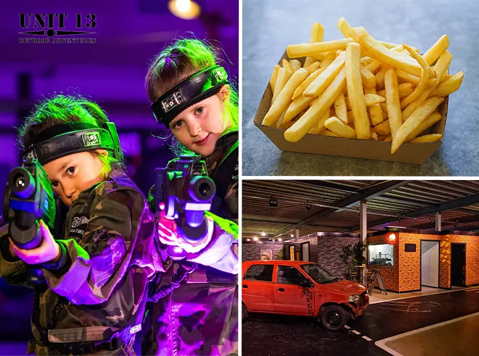 2 uur lasergamen + mini snacks bij Unit 13