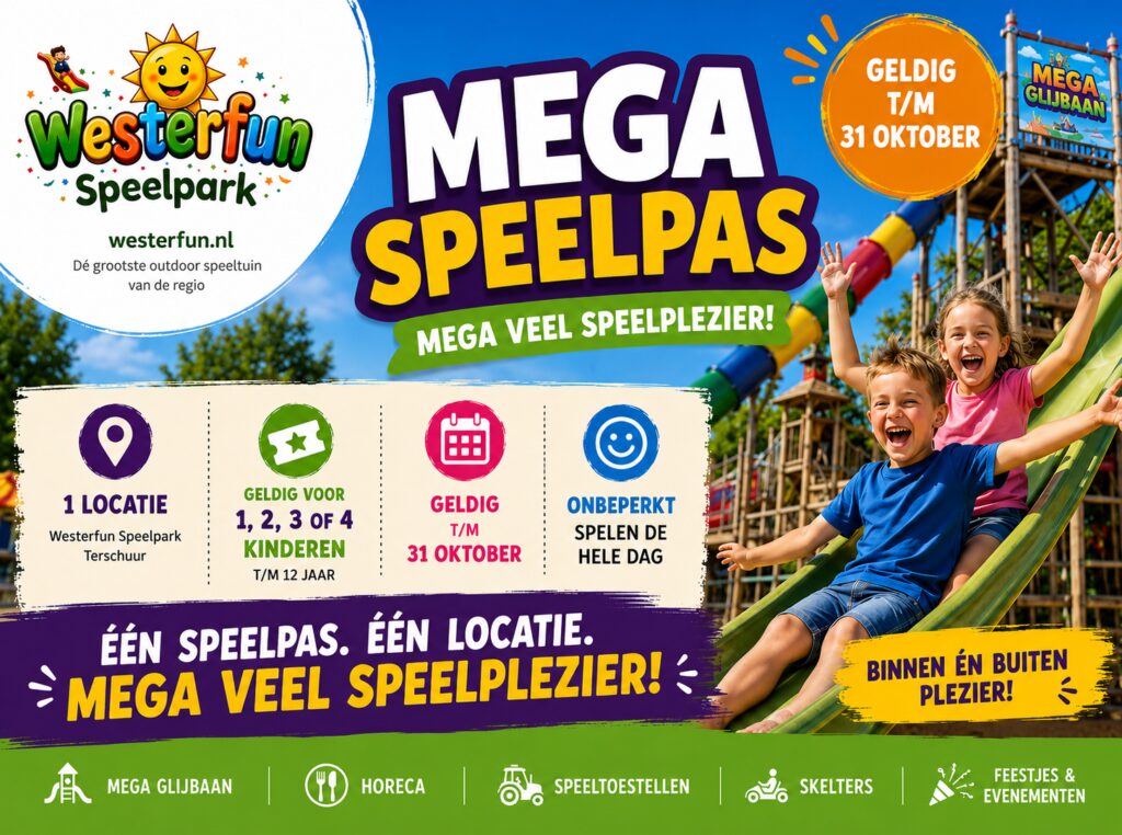 Speelpark Westerfun Mega Speelpas 1 Speelpark Westerfun Mega Speelpas